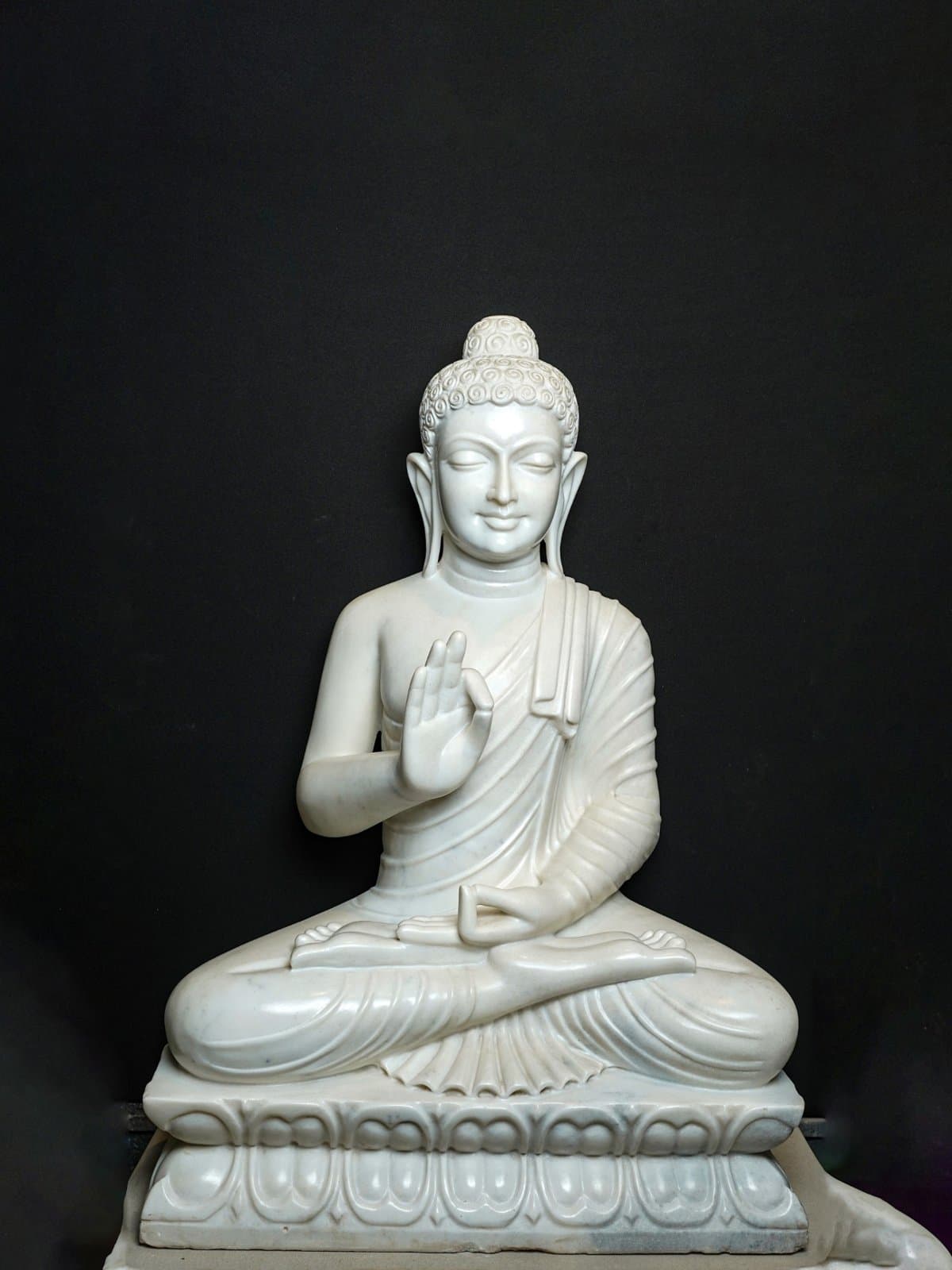 Indian Marble Abhaya Buddha — Indian White Marble