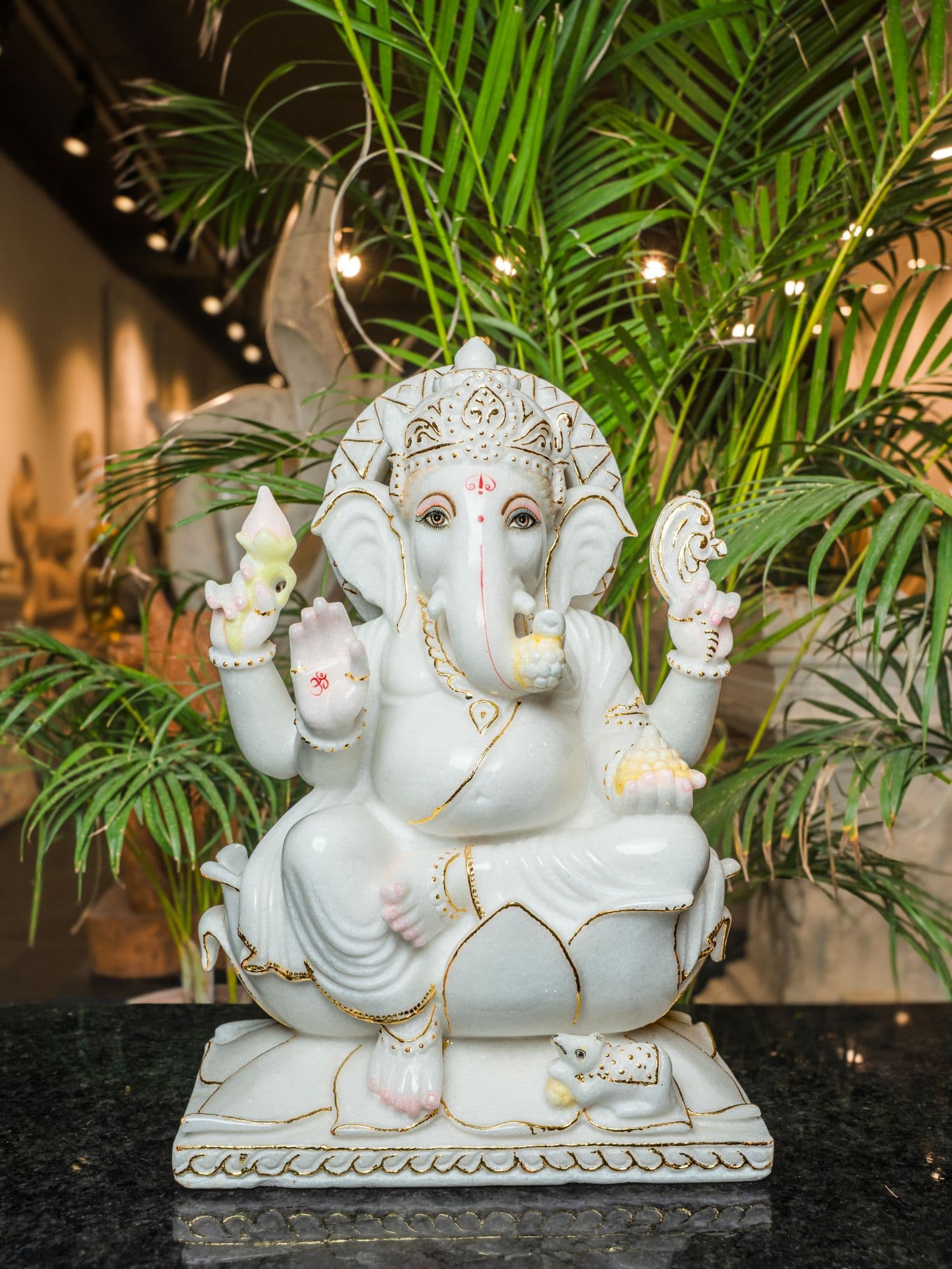 Vietnam Marble Ganesha — Vietnam White Marble
