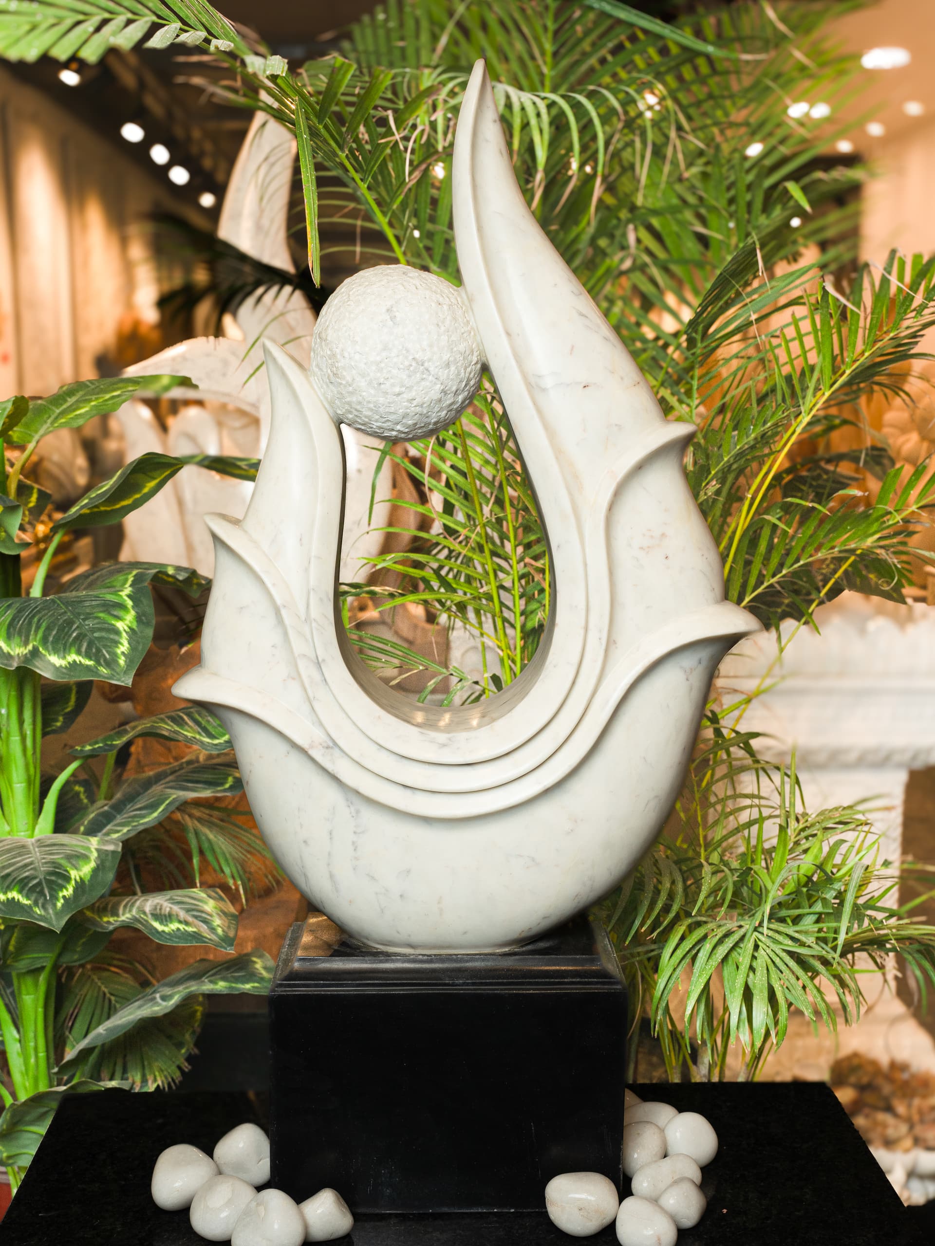 Lotus Flame — Indian Marble with Spots