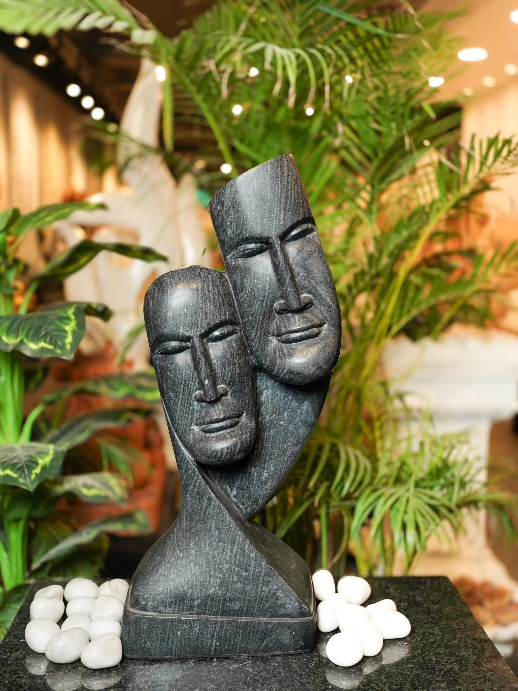 Dual Faces Sculpture