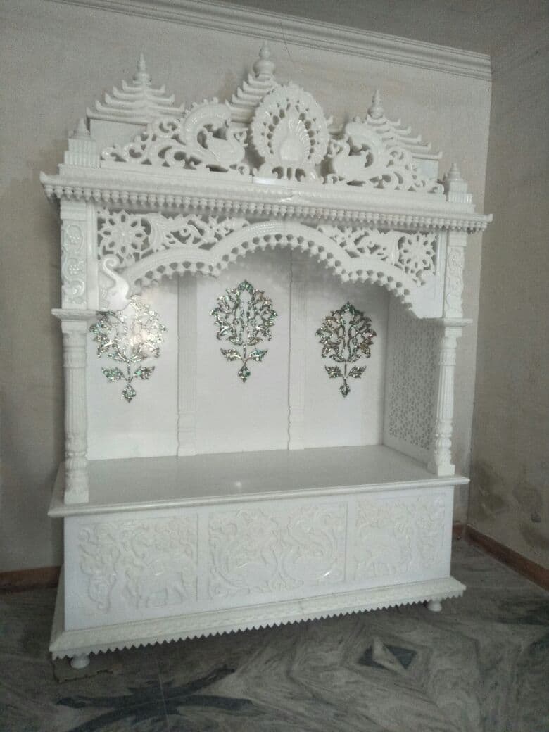 Custom marble mandir — bespoke stone commission