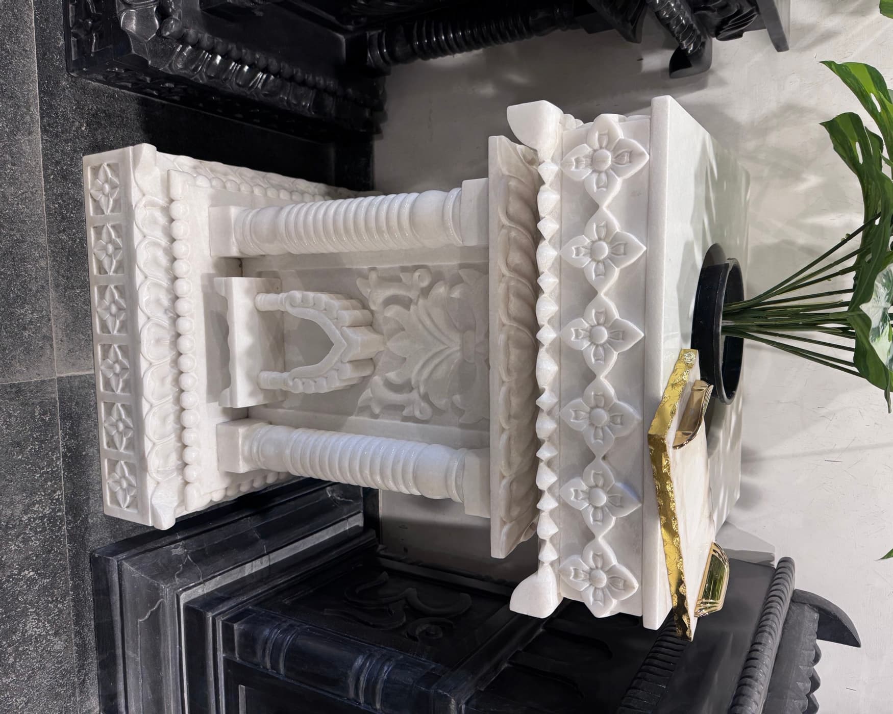 Tulsi Mandap — handcrafted natural stone, Zen Stone Creations